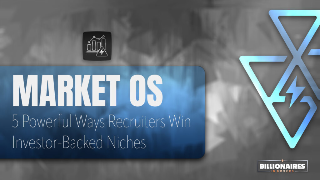 Market OS AI recruitment market mapping dashboard highlighting investor-backed niche opportunities and technical hiring trends.