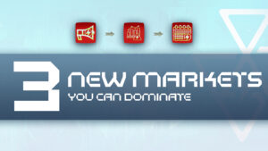 AI-powered recruiting market expansion infographic showing dominant opportunities for 2025.