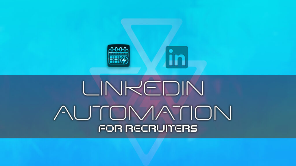 LinkedIn automation for recruiters dashboard showing acceptance rate, reply rate, and meeting conversion metrics.